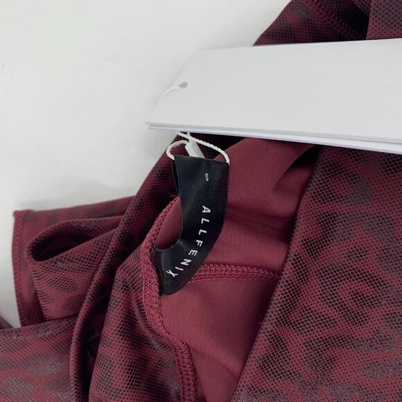 Allfenix 7/8 Length leggings liquid leopard maroon cheetah High Waist new Small - Picture 4 of 4
